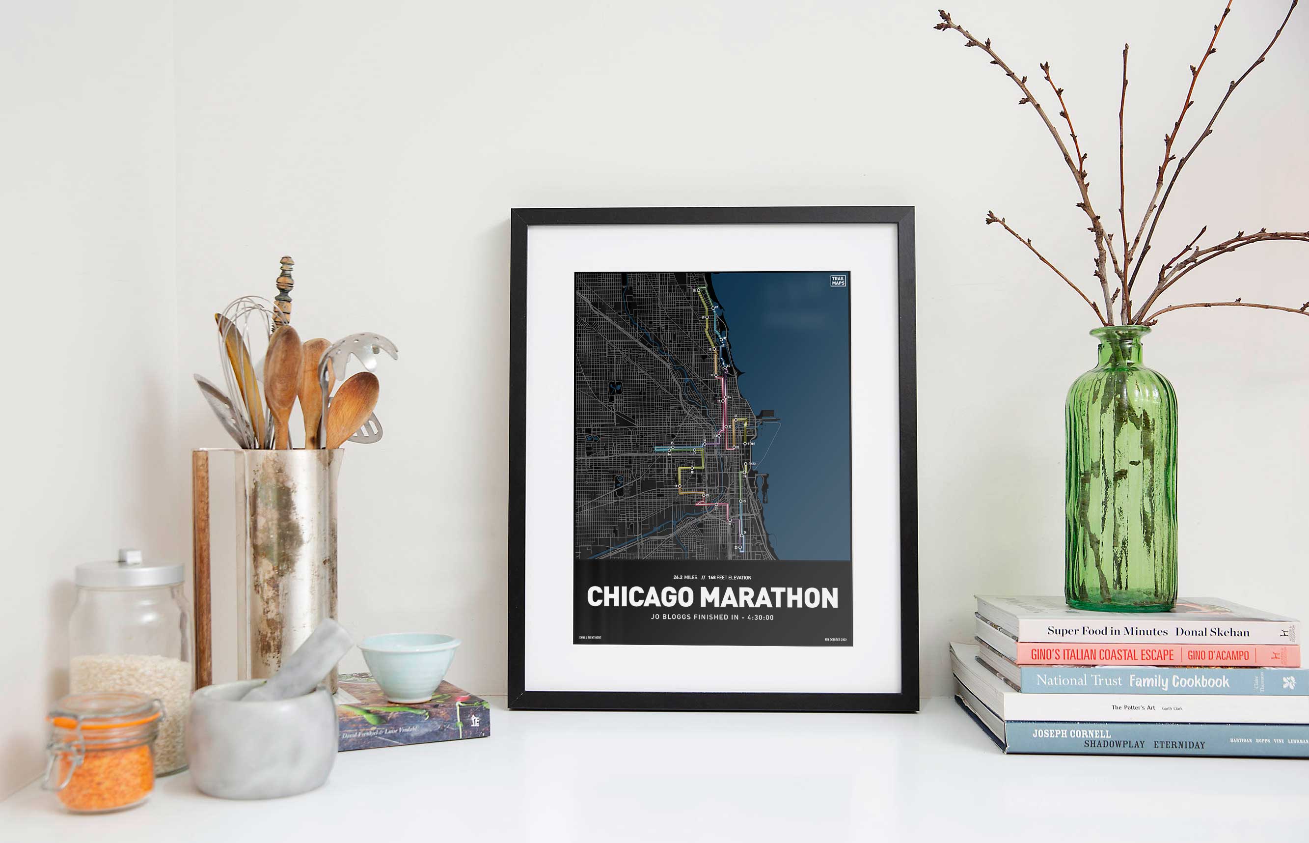 Chicago Marathon 2022 Personalised Art Print - Image 5