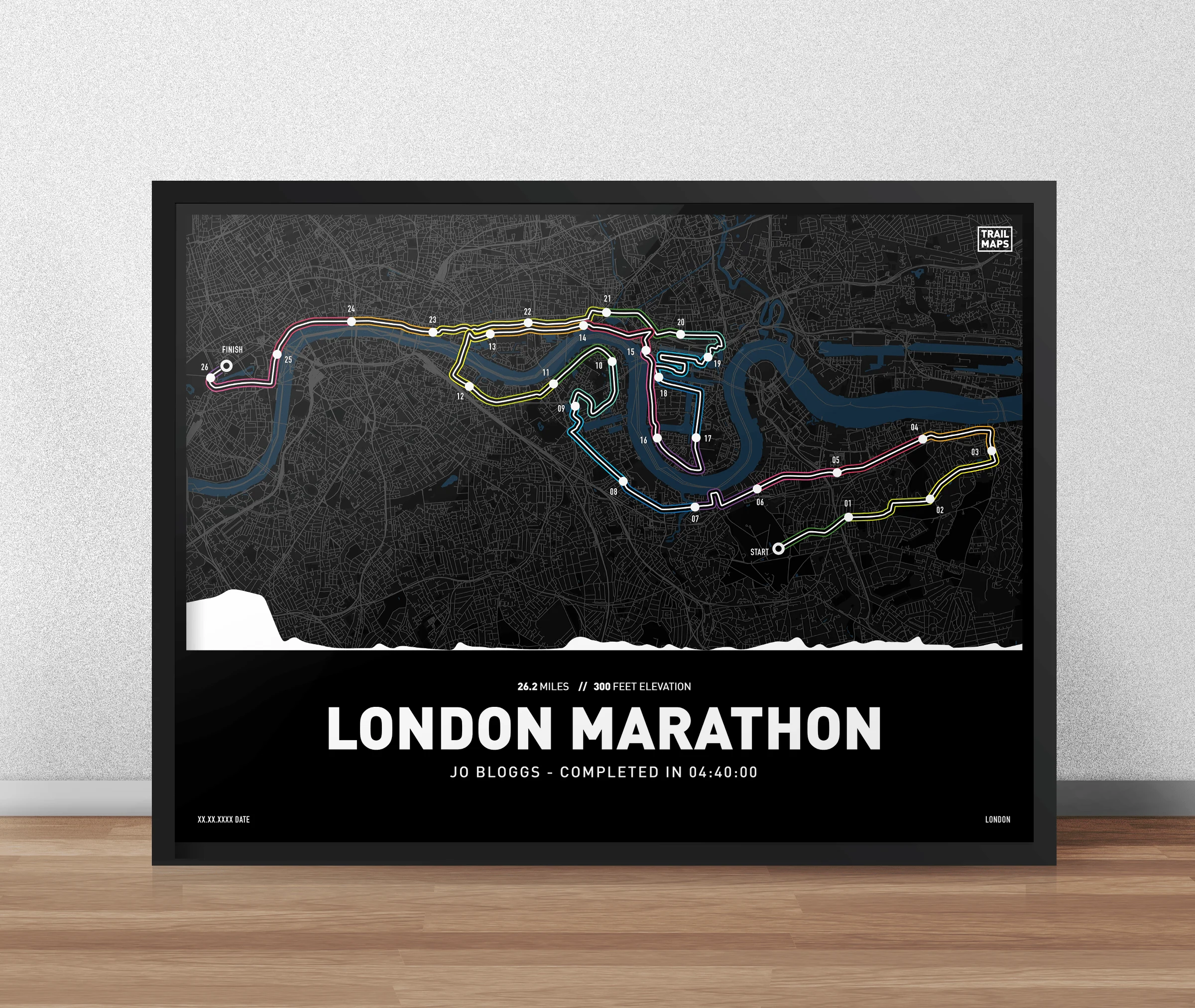 London Marathon Personalised Art Print - Image 6