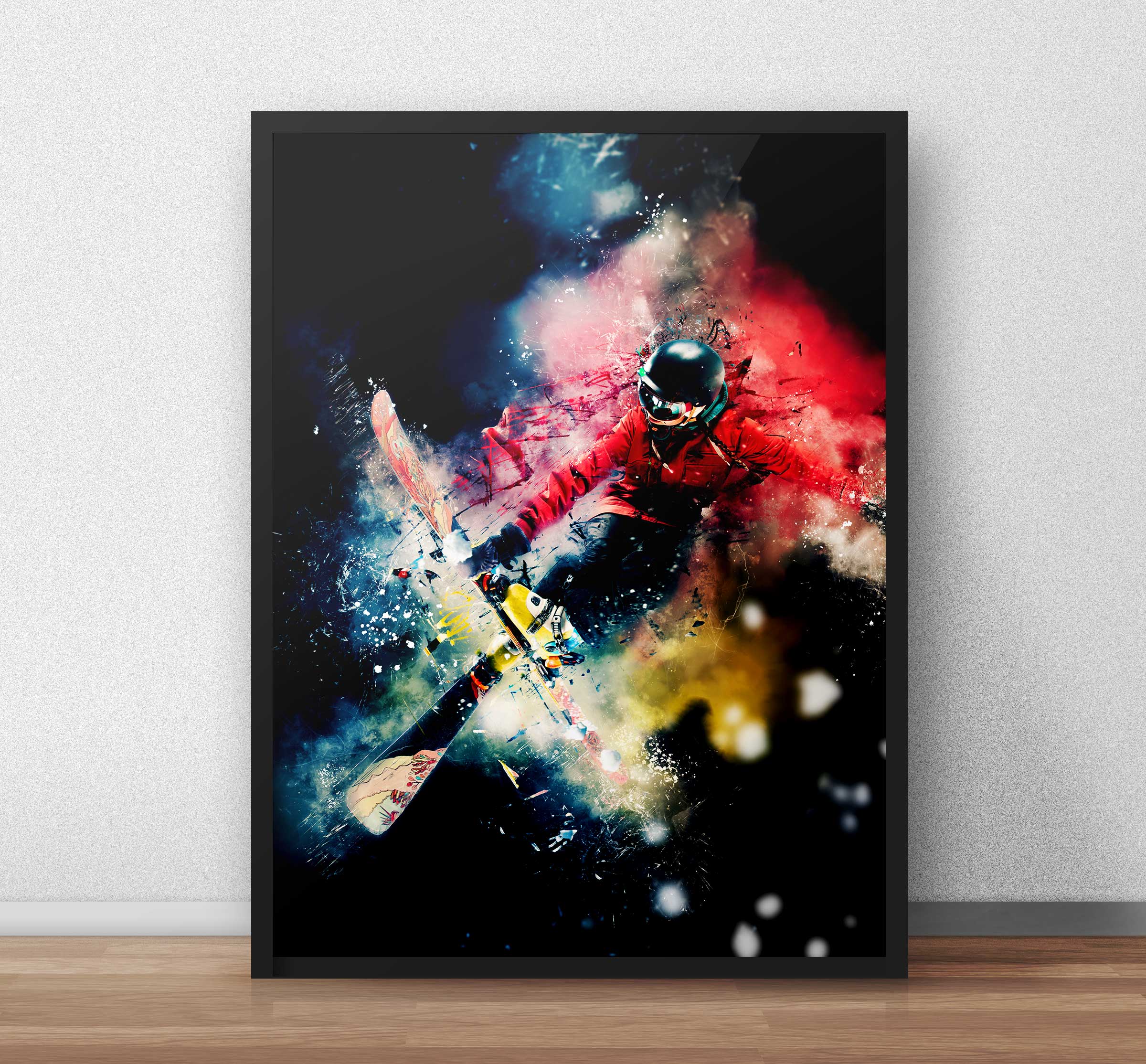 Snowboard or Ski Photo Retouch Artwork - Image 3